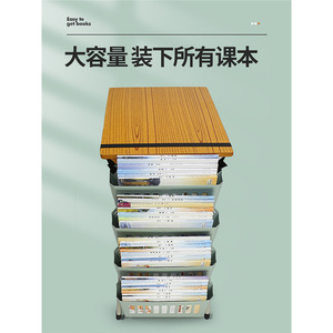 Cesta colgante de nailon para libros, almacenamiento de escritorio de gran capacidad para estudiantes, organizador multifuncional para el aula, tipo gancho rectangular - Product Image 4