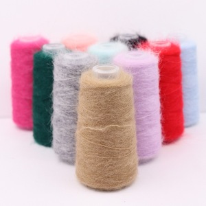 Charmkey Vente Chaude 55% <span class=keywords><strong>Mohair</strong></span> 15% Laine 30% Polyester Fantaisie Mélangé <span class=keywords><strong>Mohair</strong></span> Fil pour Faire Des Vêtements Chapeaux Écharpes Chaussettes Gants - Product Image 1