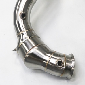 High Performance 3.5"-3" Downpipe for Mercedes-Benz GLC63 AMG 2018-2022 4.0T M177 SS304 Exhaust Pipe With TIG Welding - Product Image 4