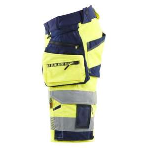 BLAKLADER - 112016483389C50 Pantalones cortos de alta visibilidad Elásticos en 4 direcciones Hi-vis Amarillo/Azul Marino-EAN 7330509927649 ROPA DE TRABAJO DE LA HI-VIS - Product Image 3