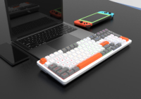 Keyboard Gaming lampu latar LED RGB, Keyboard Mekanikal kabel USB baru 100 kunci