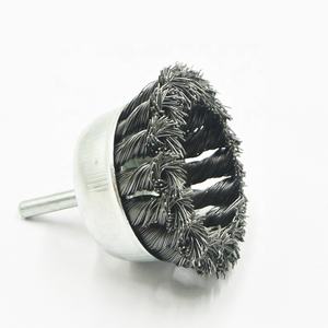 <span class=keywords><strong>Brosse</strong></span> métallique nouée de haute qualité SATC <span class=keywords><strong>pour</strong></span> <span class=keywords><strong>perceuse</strong></span> à percussion de 6 mm, acier au carbone, poignée en cuivre et nylon, outils électriques, <span class=keywords><strong>polissage</strong></span>, max 12500 tr/min - Product Image 2