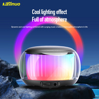 Haut-parleur sans fil LED coloré 5.0 avec entrée auxiliaire, alimenté par batterie, lumière clignotante RVB, haut-parleur de 52 mm pour utilisation intérieure et extérieure