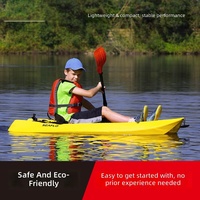 Plateforme de kayak pour enfants avec pagaie, gilet de sauvetage, polyéthylène haute densité léger, stable, capacité de 52 kg pour les sports nautiques