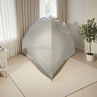 100% Argent Enduit Nylon Pliable Moustiquaire EMF Blindage Lit Auvent EMF Protection Auvent
