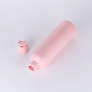 مخصص القرص كاب الصحافة أعلى ماتي الوردي الحيوانات الأليفة زجاجة انضغاطية من البلاستيك للاستحمام هلام التجميل الحبر غسول الجسم غسل الشامبو 250 مللي 8oz