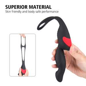 S-Hande prostatico massaggiatore tripla 3 in 1 funzioni potente vibrazione anello del cazzo vibratore uomini sesso anale giocattoli - Product Image 4