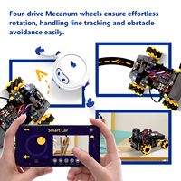 Kit de robot intelligent programmable ESP32 IoT Wheel pour éviter les obstacles, suivi, codage Scratch, kit de démarrage pour Arduino