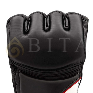 Guantes de Boxeo MMA Hechos a Medida de Alta Calidad, de Cuero, Ligeros, Transpirables, con Correa de Muñeca Ajustable, en Color Sólido - Product Image 4