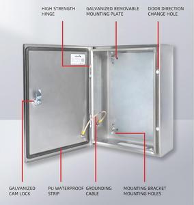 Cứng không thấm nước IP65 kim loại bao vây Bảng điều khiển hộp ngoài trời tủ điện kim loại bao vây hộp điều khiển hộp phân phối - Product Image 3