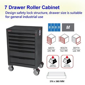 7 Drawer Roller Cabinet <b>with</b> <b>Wheel</b> <b>Locks</b> OEM - Product Image 4