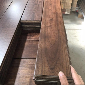 Bowin Bodenbelag Mongolisches Teakholz AB-Qualität Walnussfarbe Glatte Oberfläche UV-Geölt Massivholzdielen <span class=keywords><strong>Robinia</strong></span> - Product Image 6