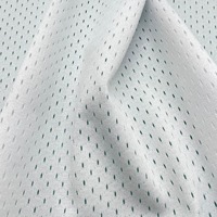 Tissu en filet 100 % polyester blanc, respirant, léger (1 mm, 150 g/m²) pour robes de soirée et robes à sequins, tissu tulle, tissu dentelle