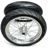 Roues Supermoto Surron Ultra Bee 17 pouces chromées, ensemble de roues Motard Street avec pneus avant et arrière 2026