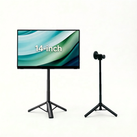 Support de moniteur portable en aluminium, réglable en hauteur, télescopique, version 2026, avec fixation magnétique, compatible OEM