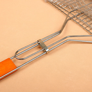 Juhambo Bbq <b>Grill</b> <b>Mesh</b> 43x30x73cm Long Handle Durable Outdoor Camping Grilling Tool - Product Image 3