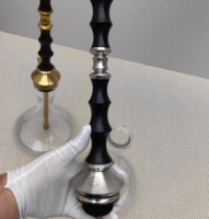 Nouveau design Japona Sensei Hookah, ensemble de chicha de luxe Japona, ensemble de fumage pour bar à chicha, chicha en acier inoxydable avec verre
