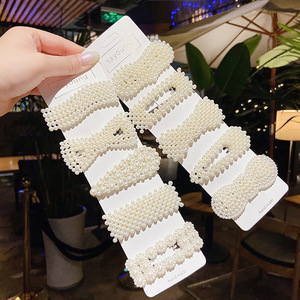 Horquilla de Metal coreana para mujer, accesorios para el cabello, horquilla de perla Ins, <span class=keywords><strong>Clip</strong></span> de <span class=keywords><strong>l</strong></span>ínea de diamantes de imitación, flequillo, <span class=keywords><strong>Clip</strong></span> lateral Bb - Product Image 2