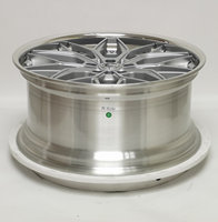 Neue Geruida Silber Polierte Mesh-Design Geschmiedete 6061 T6 Aluminiumlegierung Räder 12000T Gepresst TÜV JWL VIA Std S4-00070 18-24