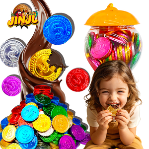 TikTok-inspired Best-selling Multicolored Coin-shaped <strong>Chocolates</strong>, Perfect for Afternoon Tea Coffee Breaks and <strong>Halloween</strong> - Product Image 1