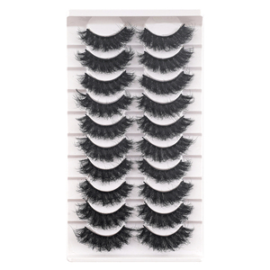 <span class=keywords><strong>Faux</strong></span> <span class=keywords><strong>cils</strong></span> en bande effet œil de chat ailé, courbure D, épais et volumineux, en <span class=keywords><strong>faux</strong></span> vison, sur plateau blanc, pour séances photo et vlogs sur les réseaux sociaux - Product Image 3