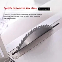 Scie à table horizontale pour le travail du bois, multifonctionnelle, pliable, sans poussière, précision, banc de travail mécanique à poussée-tirage