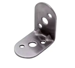 Customized ODM OEM Stamped Electroplated Stainless Steel L-shaped Right Angle Bracket Shelf Metal Bracket