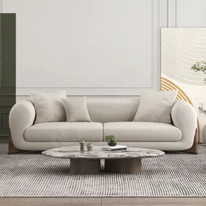 Nova Góc cắt phòng khách sofa tự do kết hợp đơn vị sofa bọc hình chữ U loveseat với thiết kế tay vịn