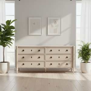 <span class=keywords><strong>Commode</strong></span> à 6 tiroirs en <span class=keywords><strong>bois</strong></span> <span class=keywords><strong>massif</strong></span> style campagne française, finition vieillie, pour chambre et entrée - Product Image 3