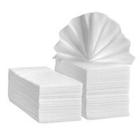 1/6 1/8 pli jetable lin-sensation invités serviettes dîner serviettes serviette en papier doux pour fête blanc mariage Airlaid serviette en papier