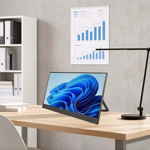 Moniteur portable 14 pouces avec haut-parleurs intégrés pour ordinateur portable, écran IPS FHD 1080P, extension d'écran portable - Product Image 5