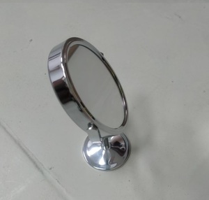 Espejo Ovalado Metálico de Doble Cara con Rotación de 360 Grados y Juego de Cepillos para el Cabello, Superventas - Product Image 6
