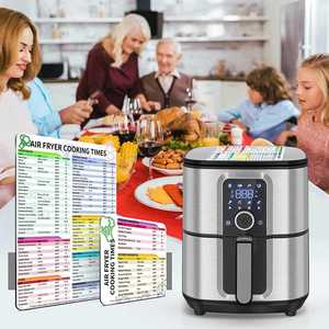 Air Fryer Quick Reference Guide Magnetic Time Pressure Cooking Time Chart Cheat <b>Sheet</b> <b>Magnet</b> Sticker - Product Image 2