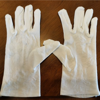 Écharpe en nylon tissé blanc Greenwell, lavable, absorbant la transpiration, pour l'inspection des bijoux, les uniformes de cérémonie et les tâches manuelles