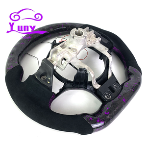 Volante de Fibra de Carbono Forjado Personalizado con LED RPM para Mitsubishi Lancer EVO X 8 9 10 2010-2015, Diseño de Estilo de Carreras - Product Image 6