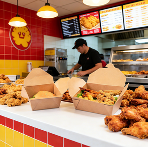 Cajas de Cartón para Alimentos Personalizadas, Ecológicas y Reciclables, Cajas de Embalaje para Alimentos para Pollo Frito y Bocadillos - Product Image 3