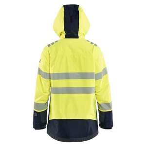 BLAKLADER - 444915323389M <b>Women</b>’s Multinorm Shell <b>Jacket</b> <b>Hi</b>-<b>vis</b> yellow/navy blue - EAN 7330509890363 WORK <b>JACKETS</b> - Product Image 3