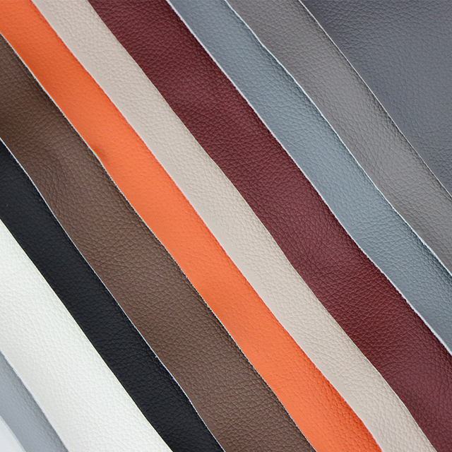 1.4mm Custom Furniture Leather Abrasion Resistant PVC Leather Fabric Litchi Grain Synthetic Faux Leather for Sofa Car Seat