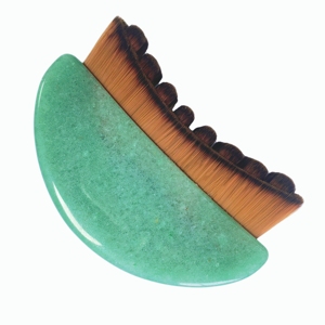 Brosse de massage détoxifiante lymphatique en pierre d'aventurine verte, très vendue - Product Image 6