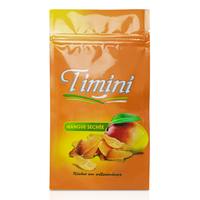 Emballage en sachet refermable en plastique avec fermeture éclair, en aluminium et en mylar, pour fruits secs congelés de qualité alimentaire, sachet debout