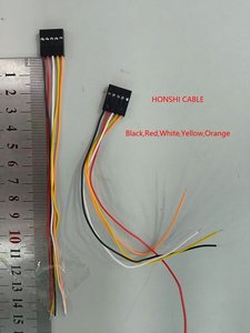 Dupont 2,54 Pitch 5-polige Steck verbinder an 3mm Zinn Draht länge 150mm 30AWG Silikon draht Einzel kabel - Product Image 5