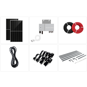 Giá Tốt Nhất Năng Lượng Mặt Trời Ban Công 600W 800W 1000W 2000W Năng Lượng Mặt Trời Gắn Kit Ban Công Năng Lượng Mặt Trời Bảng Điều Khiển Microinverter Ban Công Hệ Thống - Product Image 3