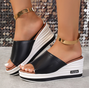 Il nuovo bel Design estivo popolare moda taglie forti tacco <span class=keywords><strong>donna</strong></span> sandali - Product Image 1