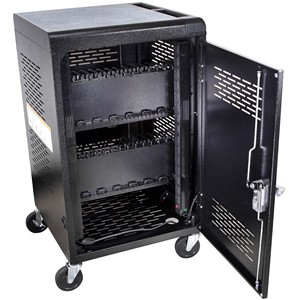 Chariot de charge pour ordinateur portable à 30 unités, pour l'école, avec clavier électronique et prise de courant alternatif, équipement éducatif - Product Image 5