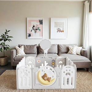 Nouveau Style bébé parc enfant en bas âge clôture de sécurité enfants ramper tapis jouets en plastique enfants zone de jeu - Product Image 1