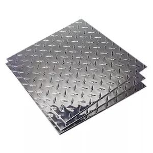 Puntero de precio de fábrica tipo 1060 H24 antideslizante placa de aluminio con patrón a cuadros de aluminio de 5 barras