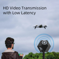 Antenne de transmission vidéo FPV 5,8 GHz, récepteur de simulation pour connecteur, polarisation circulaire, gain 3dBi, impédance 50 ohms, drone
