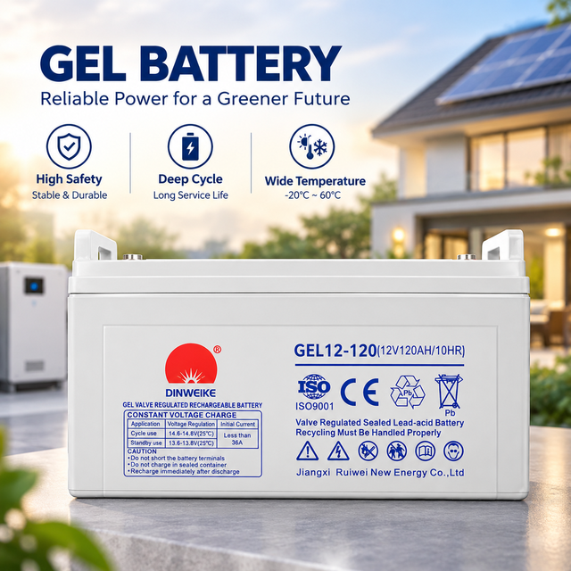 12V 100Ah 120Ah 150Ah Deep Cycle Gel Battery VRLA Maintenance-Free AGM Storage for Home Appliances Off-Grid UPS Inverter System