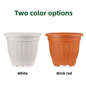 <span class=keywords><strong>Macetas</strong></span> <span class=keywords><strong>de</strong></span> Flores <span class=keywords><strong>de</strong></span> Plástico Blancas <span class=keywords><strong>de</strong></span> Estilo Europeo <span class=keywords><strong>de</strong></span> Lujo Artificial Rústico Creativo, Maceteros con Orificio <span class=keywords><strong>de</strong></span> Drenaje para Jardín, Interior y Exterior - Product Image 2
