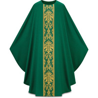 Chasuble de Prêtre, Robe Vintage, Cape, Soutane, Vêtement Liturgique pour Pasteur et Célébrant d'Église, Blanc, Rouge, Vert, Robes Personnalisées d'Halloween 680g